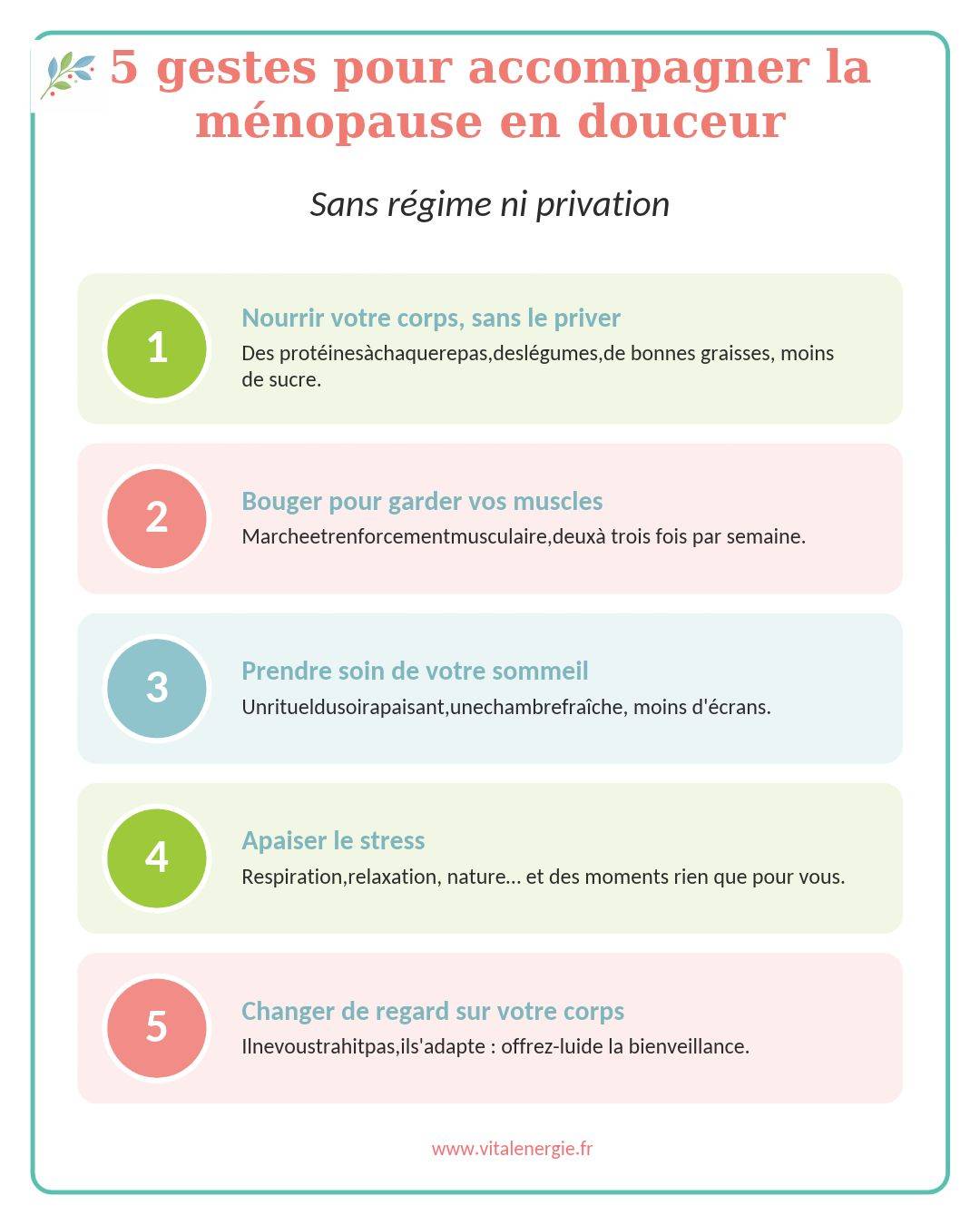5 Gestes Pour Accompagner La MéNopause En Douceur Sans RéGime Ni Privation