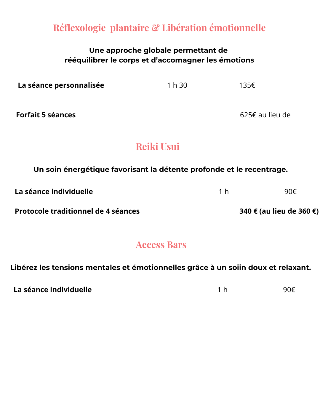 Tarifs 2